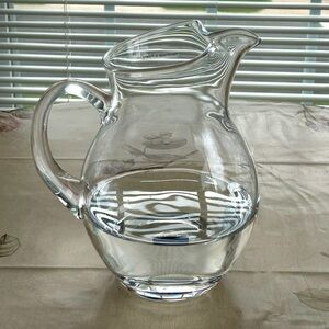 Mikasa Clear Glass Pitcher with Ice Lip